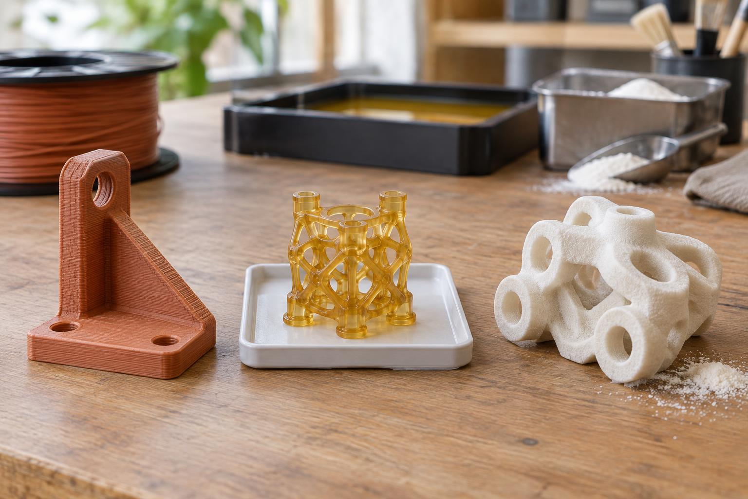 FDM, SLA, and SLS 3D Printing: How the Processes Shape the Part